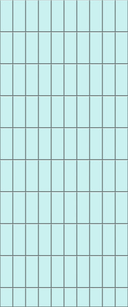 Blue Vertical Block Acrylic Shower Wall Panel 2440mm x 1220mm (3mm Thick) - CladdTech