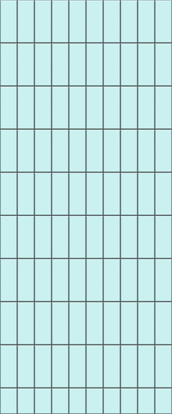 Blue Vertical Block Acrylic Shower Wall Panel 2440mm x 1220mm (3mm Thick) - CladdTech