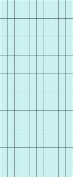 Blue Vertical Block Acrylic Shower Wall Panel 2440mm x 1220mm (3mm Thick) - CladdTech