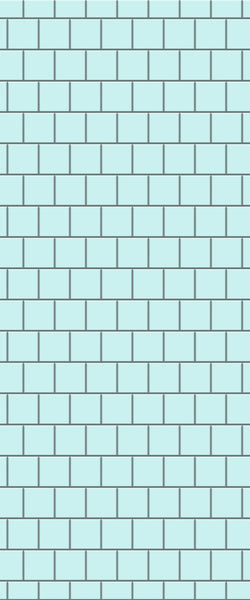 Blue Large Squares Acrylic Shower Wall Panel 2440mm x 1220mm (3mm Thick) - CladdTech