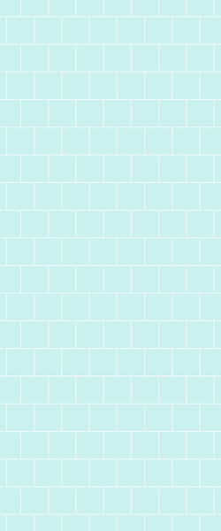 Blue Large Squares Acrylic Shower Wall Panel 2440mm x 1220mm (3mm Thick) - CladdTech