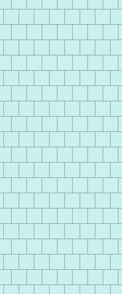 Blue Large Squares Acrylic Shower Wall Panel 2440mm x 1220mm (3mm Thick) - CladdTech