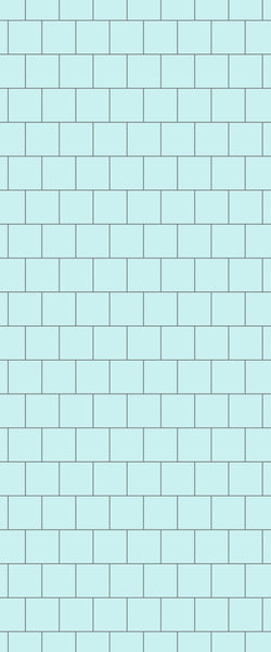 Blue Large Squares Acrylic Shower Wall Panel 2440mm x 1220mm (3mm Thick) - CladdTech