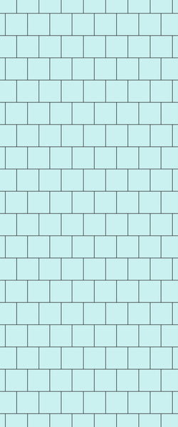 Blue Large Squares Acrylic Shower Wall Panel 2440mm x 1220mm (3mm Thick) - CladdTech