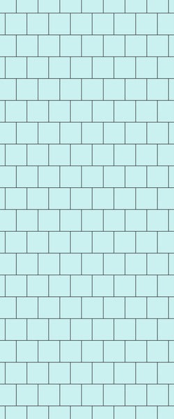 Blue Large Squares Acrylic Shower Wall Panel 2440mm x 1220mm (3mm Thick) - CladdTech