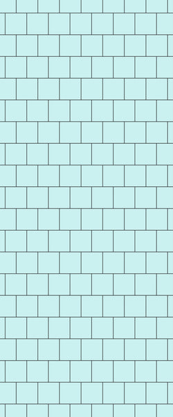 Blue Large Squares Acrylic Shower Wall Panel 2440mm x 1220mm (3mm Thick) - CladdTech