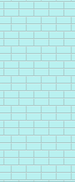 Blue Brickbond Acrylic Shower Wall Panel 2440mm x 1220mm (3mm Thick) - CladdTech