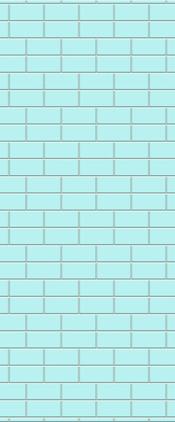 Blue Brickbond Acrylic Shower Wall Panel 2440mm x 1220mm (3mm Thick) - CladdTech