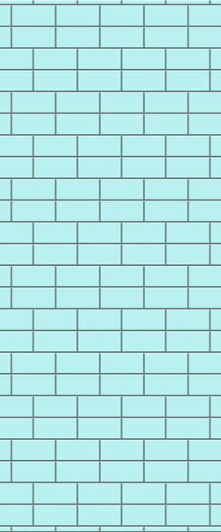 Blue Brickbond Acrylic Shower Wall Panel 2440mm x 1220mm (3mm Thick) - CladdTech