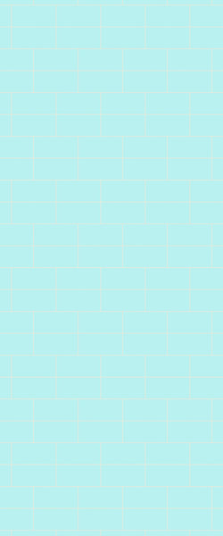 Blue Brickbond Acrylic Shower Wall Panel 2440mm x 1220mm (3mm Thick) - CladdTech