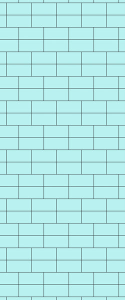 Blue Brickbond Acrylic Shower Wall Panel 2440mm x 1220mm (3mm Thick) - CladdTech