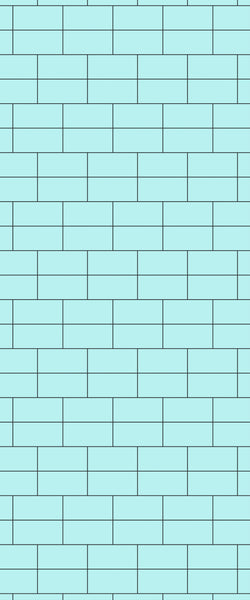 Blue Brickbond Acrylic Shower Wall Panel 2440mm x 1220mm (3mm Thick) - CladdTech