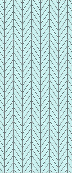 Blue Chevron Acrylic Shower Wall Panel 2440mm x 1220mm (3mm Thick) - CladdTech