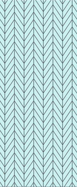 Blue Chevron Acrylic Shower Wall Panel 2440mm x 1220mm (3mm Thick) - CladdTech