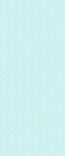 Blue Chevron Acrylic Shower Wall Panel 2440mm x 1220mm (3mm Thick) - CladdTech