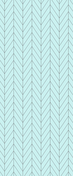 Blue Chevron Acrylic Shower Wall Panel 2440mm x 1220mm (3mm Thick) - CladdTech