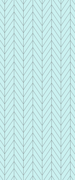 Blue Chevron Acrylic Shower Wall Panel 2440mm x 1220mm (3mm Thick) - CladdTech