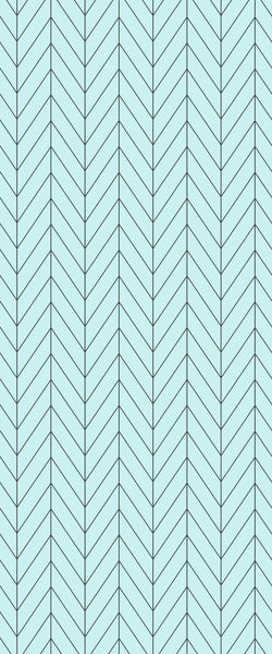 Blue Chevron Acrylic Shower Wall Panel 2440mm x 1220mm (3mm Thick) - CladdTech
