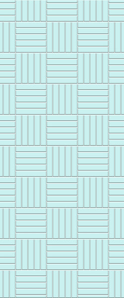 Blue Mosaic Acrylic Shower Wall Panel 2440mm x 1220mm (3mm Thick) - CladdTech