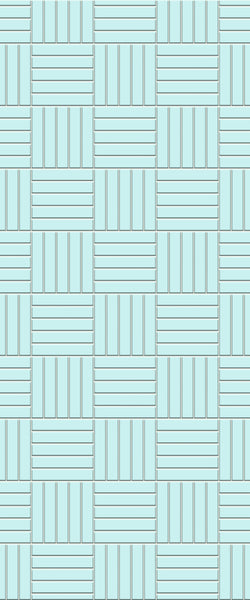 Blue Mosaic Acrylic Shower Wall Panel 2440mm x 1220mm (3mm Thick) - CladdTech