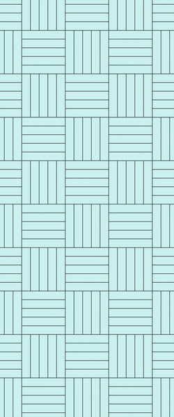 Blue Mosaic Acrylic Shower Wall Panel 2440mm x 1220mm (3mm Thick) - CladdTech