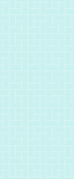 Blue Windmill Tile Acrylic Shower Wall Panel 2440mm x 1220mm (3mm Thick)