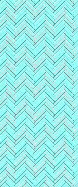 Blue Single Herringbone Tile Acrylic Shower Wall Panel 2440mm x 1220mm (3mm Thick) - CladdTech