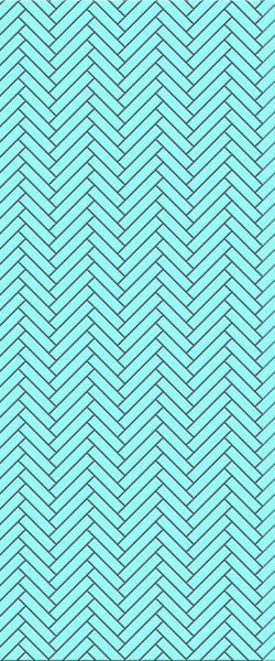 Blue Single Herringbone Tile Acrylic Shower Wall Panel 2440mm x 1220mm (3mm Thick) - CladdTech