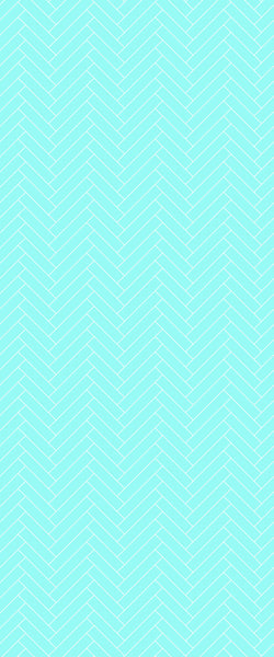 Blue Single Herringbone Tile Acrylic Shower Wall Panel 2440mm x 1220mm (3mm Thick) - CladdTech