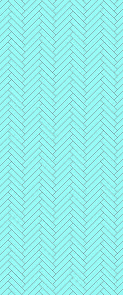 Blue Single Herringbone Tile Acrylic Shower Wall Panel 2440mm x 1220mm (3mm Thick) - CladdTech