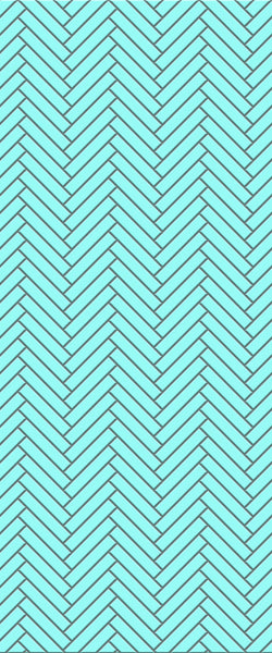 Blue Double Herringbone Tile Acrylic Shower Wall Panel 2440mm x 1220mm (3mm Thick) - CladdTech