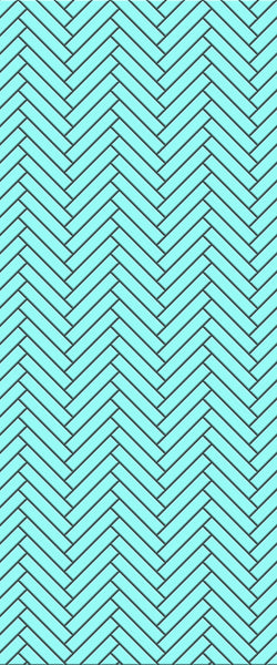 Blue Double Herringbone Tile Acrylic Shower Wall Panel 2440mm x 1220mm (3mm Thick) - CladdTech