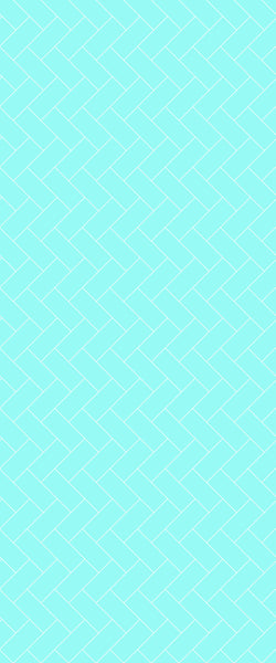 Blue Diagonal Herringbone Tile Acrylic Shower Wall Panel 2440mm x 1220mm (3mm Thick) - CladdTech