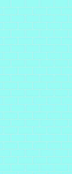 Blue Brick Tile Acrylic Shower Wall Panel 2440mm x 1220mm (3mm Thick) - CladdTech