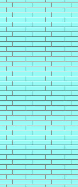 Blue Brickslips Acrylic Shower Wall Panel 2440mm x 1220mm (3mm Thick) - CladdTech