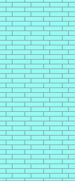 Blue Brickslips Acrylic Shower Wall Panel 2440mm x 1220mm (3mm Thick) - CladdTech