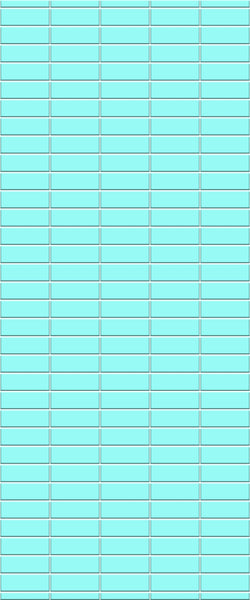 Blue Horizontal Block Acrylic Shower Wall Panel 2440mm x 1220mm (3mm Thick)