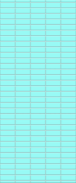 Blue Horizontal Block Acrylic Shower Wall Panel 2440mm x 1220mm (3mm Thick)