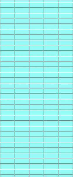Blue Horizontal Block Acrylic Shower Wall Panel 2440mm x 1220mm (3mm Thick)