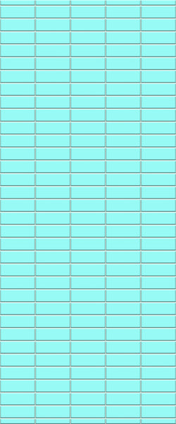 Blue Horizontal Block Acrylic Shower Wall Panel 2440mm x 1220mm (3mm Thick)