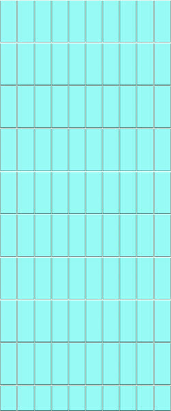 Blue Vertical Block Acrylic Shower Wall Panel 2440mm x 1220mm (3mm Thick) - CladdTech