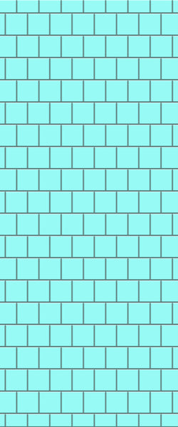 Blue Large Squares Acrylic Shower Wall Panel 2440mm x 1220mm (3mm Thick) - CladdTech
