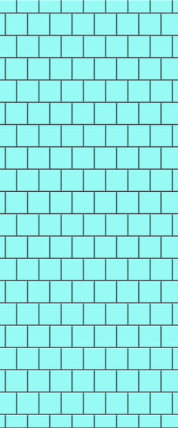 Blue Large Squares Acrylic Shower Wall Panel 2440mm x 1220mm (3mm Thick) - CladdTech