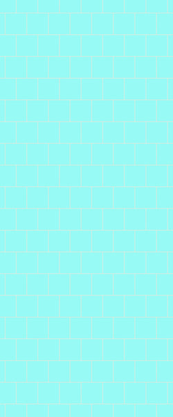 Blue Large Squares Acrylic Shower Wall Panel 2440mm x 1220mm (3mm Thick) - CladdTech