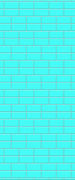 Blue Brickbond Acrylic Shower Wall Panel 2440mm x 1220mm (3mm Thick) - CladdTech