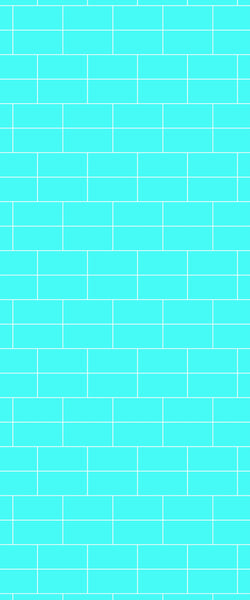 Blue Brickbond Acrylic Shower Wall Panel 2440mm x 1220mm (3mm Thick) - CladdTech