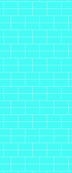 Blue Brickbond Acrylic Shower Wall Panel 2440mm x 1220mm (3mm Thick) - CladdTech