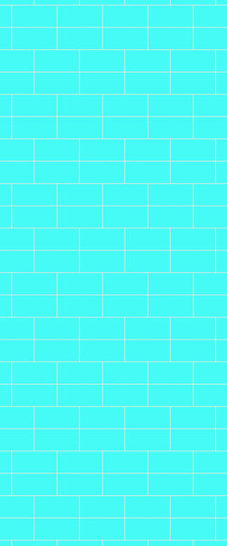 Blue Brickbond Acrylic Shower Wall Panel 2440mm x 1220mm (3mm Thick) - CladdTech