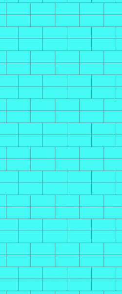 Blue Brickbond Acrylic Shower Wall Panel 2440mm x 1220mm (3mm Thick) - CladdTech