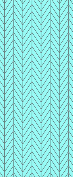 Blue Chevron Acrylic Shower Wall Panel 2440mm x 1220mm (3mm Thick) - CladdTech